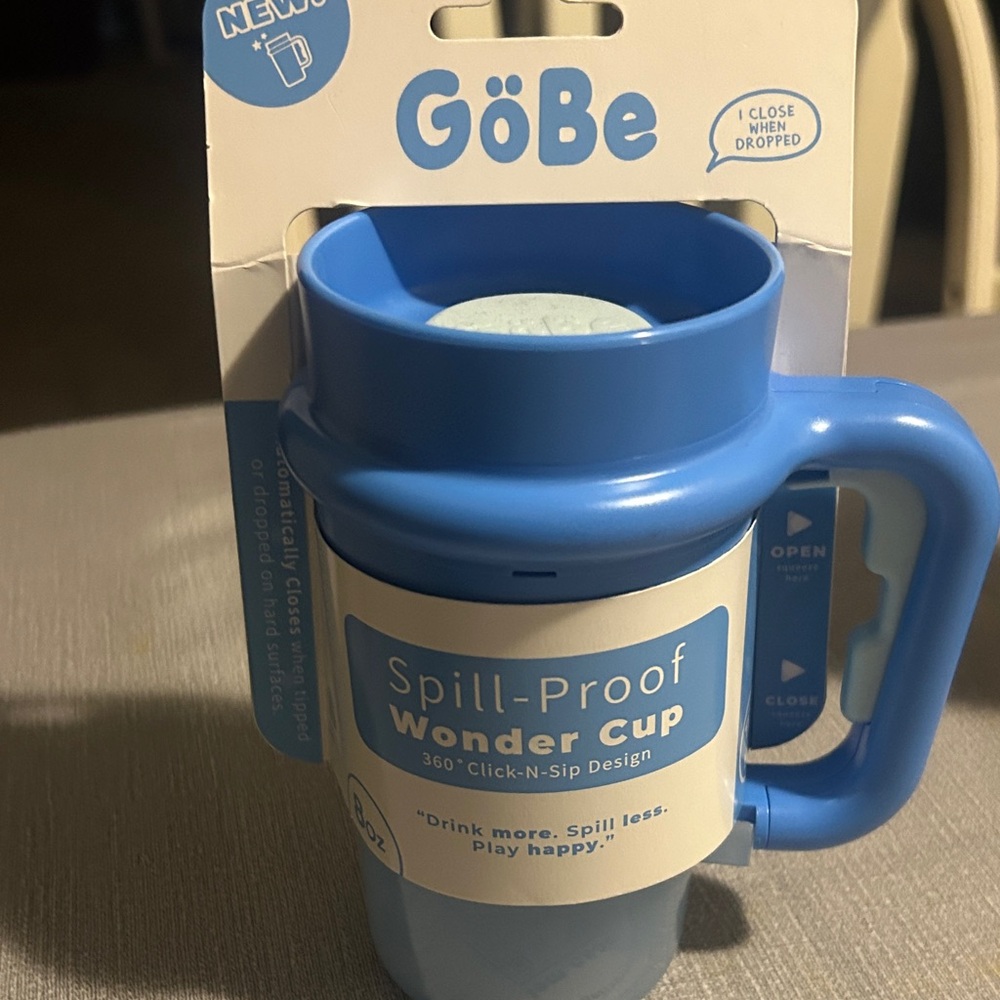 Blue Spill-Proof Wonder Cup